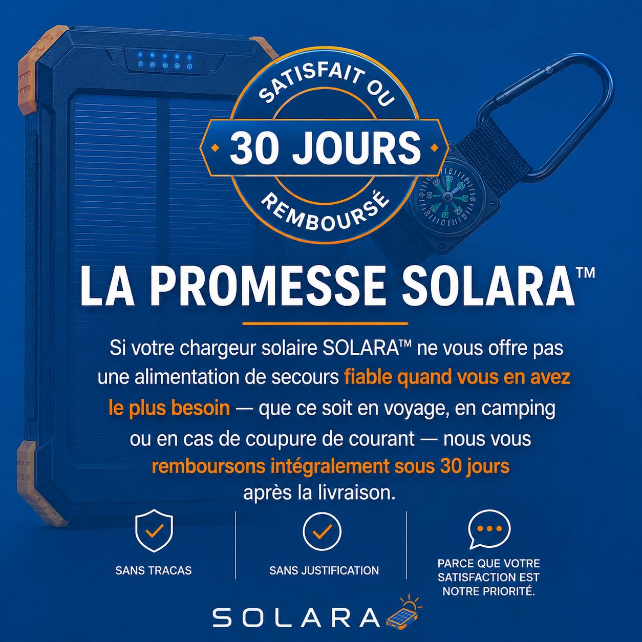 Batterie externe de secours SOLARA™